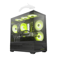MSI微星 M110L 迫击炮海景房机箱 白色 M-ATX背插式 360水冷支持