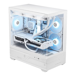 MSI微星 M110L 背插M-ATX结构 迫击炮白 电脑机箱