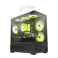 MSI/微星 M110L 迫击炮海景房机箱 白色 M-ATX背插 360水冷