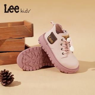 Lee 女童马丁靴 粉色 26码 儿童皮鞋