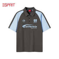 Esprit 男士撞色翻领POLO衫