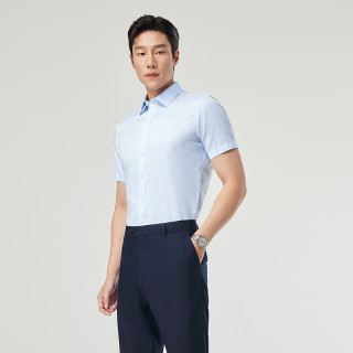 PLUS会员：雅戈尔 热销！纯棉短袖衬衫 全棉条纹 免烫 VSTP114806HJY
