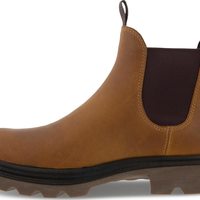 ECCO 爱步 男士 grainer 切尔西靴 高帮踝靴 休闲 Chelsea Boots Amber 7-7.5