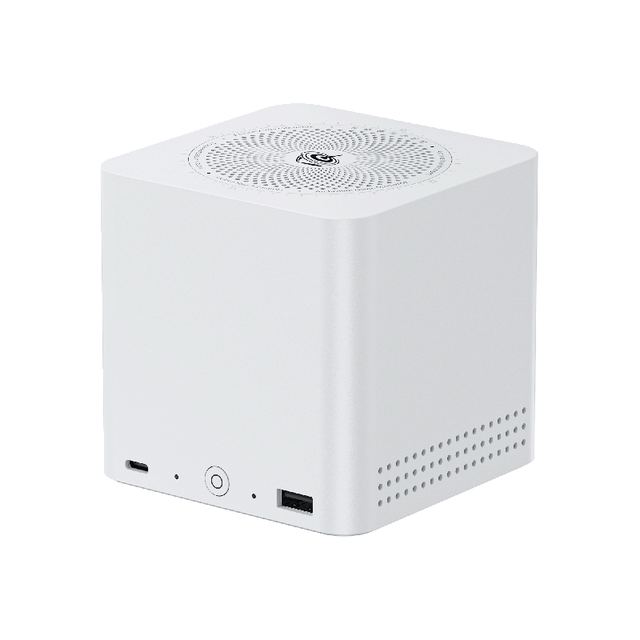 零刻 ME mini 6盘位固态迷你主机 N200 双2.5G软路由 12GB+64GB 珍珠白