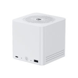 零刻 ME mini 6盘位固态迷你主机 N200 双2.5G软路由 12GB+64GB 珍珠白