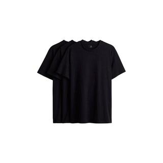 H&M 0945531 透气圆领短袖T恤 3件装