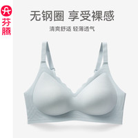 芬腾 小冰皮文胸  薄款粉底液文胸光面无钢圈收副乳胸罩