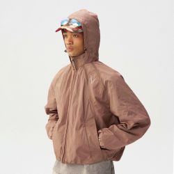 瞬时山野 Monterest 瞬时山野 青年户外防水反光印花宽松立领藏帽夹克 26NOJK003