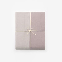 無印良品 MUJI 水洗棉被套 烟熏紫色×烟熏紫色条纹 150×200cm