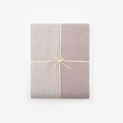 無印良品 MUJI 水洗棉被套 烟熏紫色×烟熏紫色条纹 150×200cm