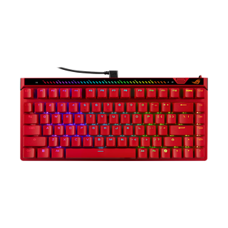 ROG 魔导士Ace 75HE V2X 磁轴 六层消音结构 有线游戏键盘 熔岩红