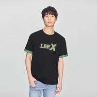 Lee 圆领Logo印花撞色舒适版男士T恤