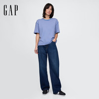 Gap/盖璞 纯棉重磅圆领短袖T恤
