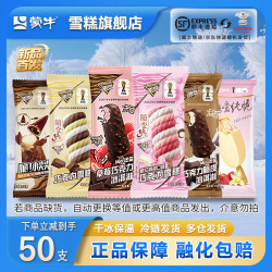 蒙牛 随变转巧克力脆皮小尖尖纯脆草莓香草雪糕冰淇淋混合装