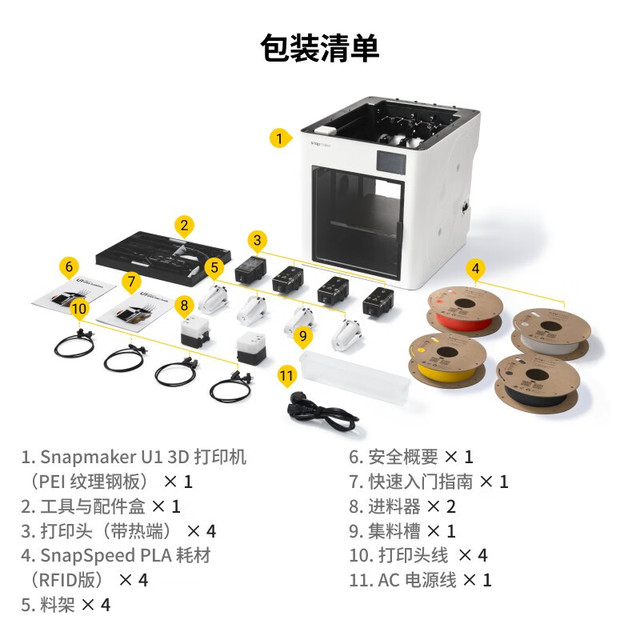 Snapmaker u1 3D打印机