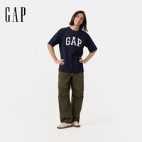 Gap 盖璞纯棉发泡印花Logo短袖T恤