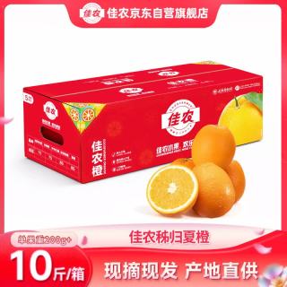 佳农 秭归夏橙 净重10斤装 单果200g起