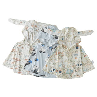 OAK FAMILY 婴儿防晒斗篷 UPF100+ 原纱防晒 均码(M) 1-3岁