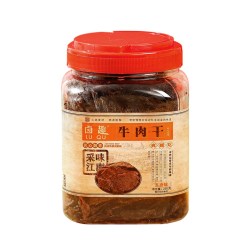 卤趣 牛肉干温州卤牛肉干250gX1罐装五香香辣味手撕牛肉零食