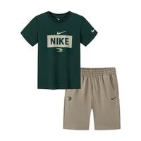 NIKE 3brand系列 男女童短袖短裤套装