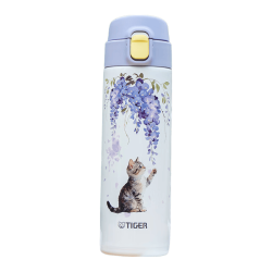 TIGER 虎牌 MOY-C48C-WV 轻量便携 紫藤喵语 480ml 保温杯