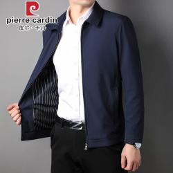 皮尔·卡丹 皮尔卡丹（pierre cardin）翻领行政夹克男士2026春秋季新款干部装宽松中老年爸爸装外套