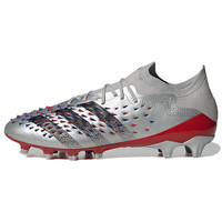 adidas/阿迪达斯 PredatorFreak.1 圆头系带AG足球鞋 男款 银黑红 40