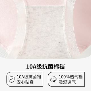芬腾 100%棉7A抗菌 女士内裤 M码 10条装