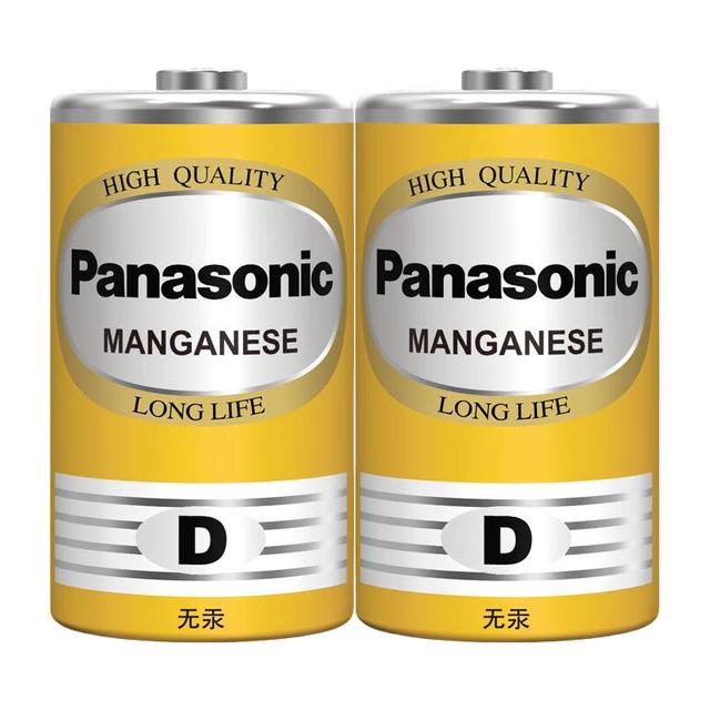 Panasonic R20PNY 碳性干电池 1号D型 1.5V 2粒装