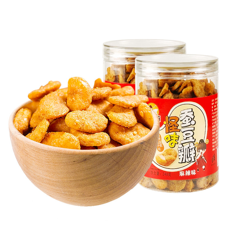 芝麻官 重庆怪味蚕豆瓣 248g 罐装