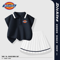 Dickies 女童POLO衫连衣裙套装 深海蓝 120cm