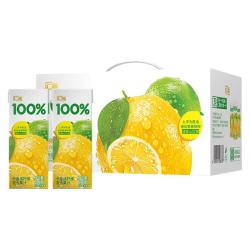 汇源 果汁汇源100％橙汁桃汁苹果汁柠檬汁200ml*10盒0无添加纯果汁饮料 柠檬汁200ml*10