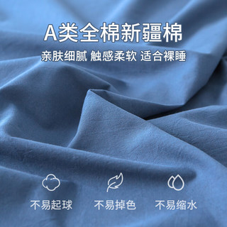 安睡宝 100%纯棉新疆水洗棉枕套 48x74cm 一对装