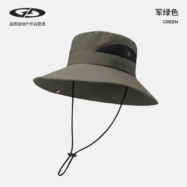 GOLOVEJOY 夏季防晒渔夫帽 军绿色 均码 遮阳帽