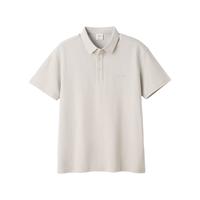 SIMWOOD 简木男装 Sorona珠地棉短袖POLO衫 灰砂色 L