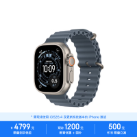 Apple 蜂窝款 智能手表  蓝色 原色 49mm