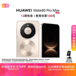 华为 Mate 80 Pro Max 手机 16GB+512GB 极昼金