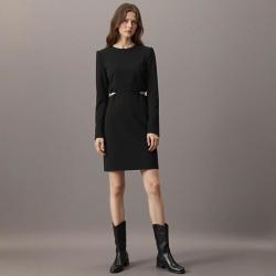 Massimo Dutti 腰部镂空设计 女士连衣裙