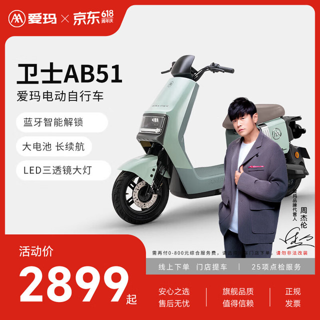 爱玛 卫士AB51 长续航电动自行车 TDR8106Z