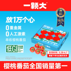 京鲜生 一颗大玲珑串番茄 爆汁西红柿净重850g*1盒 源头直发包邮