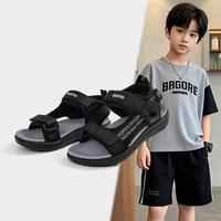 黄色小鸭 儿童凉鞋新款男童沙滩鞋软底舒适缓震中大童运动凉鞋