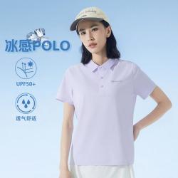 361° 夏季女士短袖POLO衫户外运动休闲翻领上衣T恤