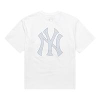 MLB 纽约洋基队象牙白 M码 纯棉宽松短袖T恤