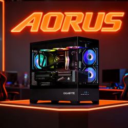 技嘉 AMD Ryzen 9 9700X 搭配 Radeon RX 5060 Ti 游戏组装台式电脑主机