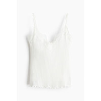H&M 蕾丝边网眼针织吊带背心