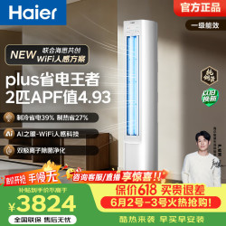 海尔 净省电空调小红花套系 2匹/3匹柜机 新一级能效变频  静悦立式柜机  省电plus 33%