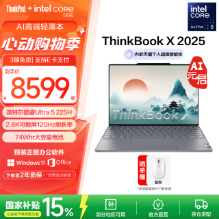 ThinkPad 联想ThinkBook X 13.5英寸笔记本电脑Ultra5-225H 32G 1T触控屏