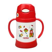 THERMOS膳魔师 FHI-250-KTV 儿童双手柄保温吸管杯 250ml 红色Hello Kitty