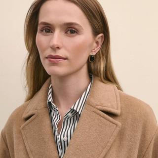 Brooks Brothers 布克兄弟 羊毛混纺双面呢系带大衣