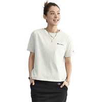 Champion 纯棉刺绣正肩 燕麦色 M 女士短袖T恤